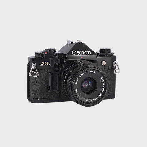 Canon A-1 Reflex 35mm argentique avec objectif 35mm f2.8