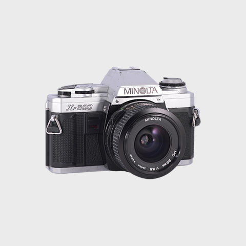 Minolta X-300 35mm SLR Film Camera with 28mm f3.5 Lens