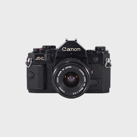 Canon A-1 Reflex 35mm argentique avec 28mm f2.8 objectif