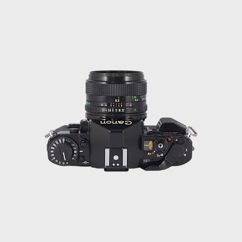 Canon A-1 Reflex 35mm argentique avec 28mm f2.8 objectif