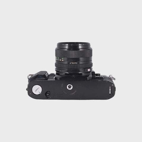 Canon A-1 Reflex 35mm argentique avec 28mm f2.8 objectif
