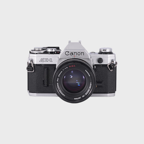 Canon AE-1 Reflex 35mm argentique avec 50mm f1.4 objectif