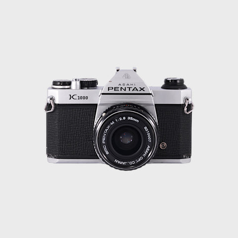 Pentax K1000 35mm SLR film camera with 35mm f2.8 Lens