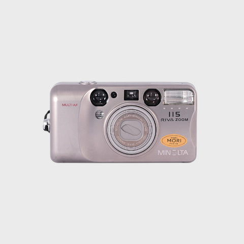 Minolta Riva Zoom 115 35mm Point & Shoot Film Camera with 37.5-115mm Lens