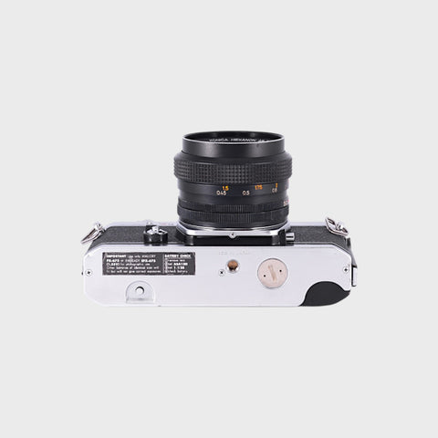 Konica Autoreflex T3 35mm SLR film camera with 50mm f1.7 lens