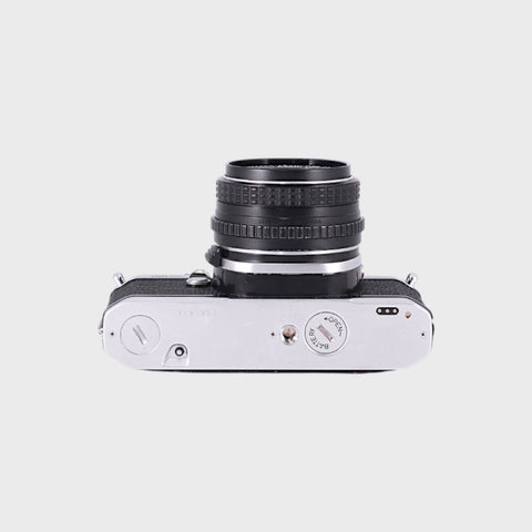 Pentax ME 35mm SLR film camera with 50mm f2 lens