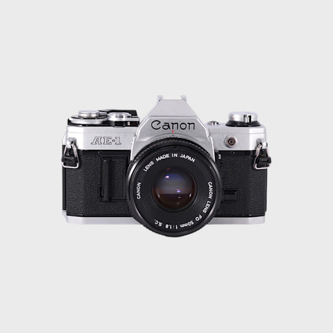 Canon AE-1 Reflex 35mm argentique avec 50mm f1.8 objectif