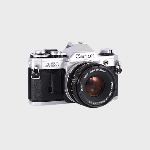 Canon AE-1 Reflex 35mm argentique avec 50mm f1.8 objectif