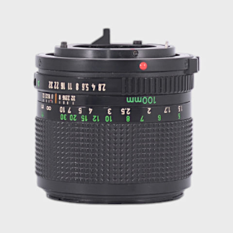 Canon FD 100mm f2.8 objectif
