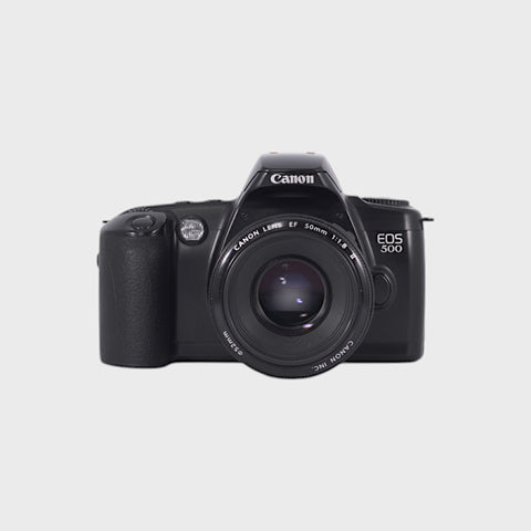 Canon EOS 500 Reflex 35mm argentique avec 50mm f1.8 objectif