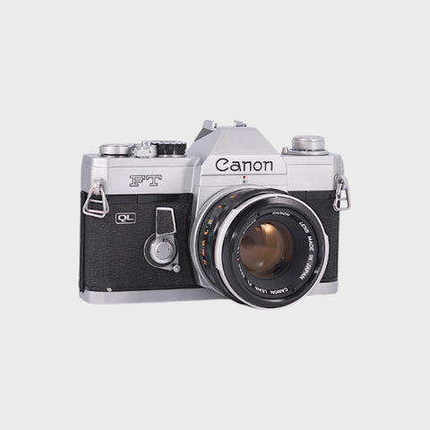 Canon FT QL Reflex 35mm argentique avec 50mm f1.8 objectif