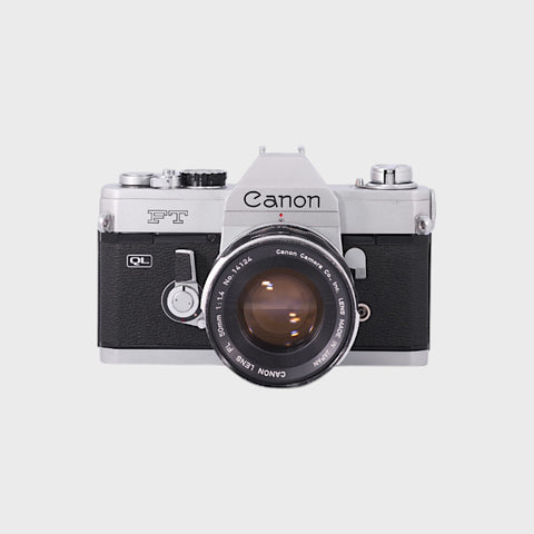Canon FT QL 35mm SLR film camera with 50mm f1.4 lens