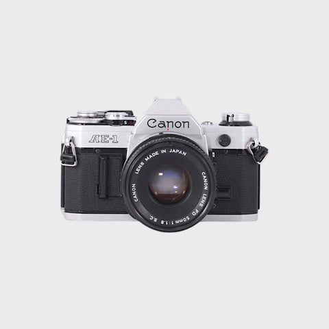 Canon AE-1 Reflex 35mm argentique avec 50mm f1.8 objectif