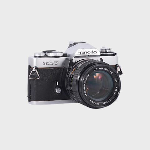 Minolta XD7 35mm SLR Film Camera with 50mm f1.4 lens