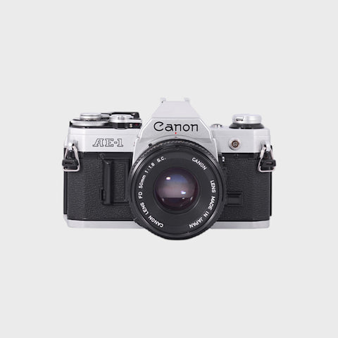 Canon AE-1 Reflex 35mm argentique avec 50mm f1.8 objectif