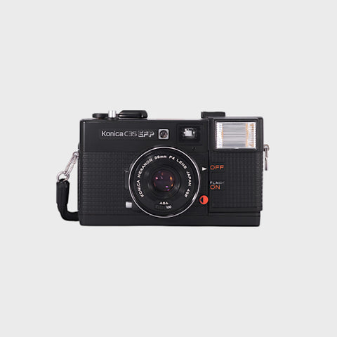 Konica C35 EF P 35mm Point & Shoot film camera with 38mm f4 lens
