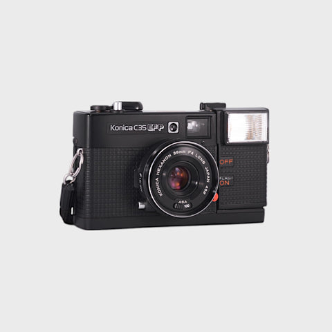 Konica C35 EF P 35mm Point & Shoot film camera with 38mm f4 lens