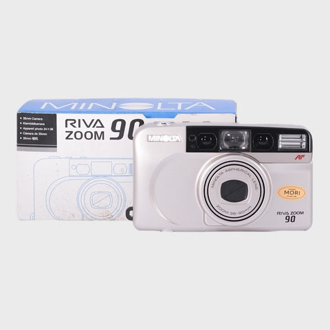 NOS : Minolta Riva Zoom 90 Point & Shoot 35mm argentique avec objectif 38-90mm