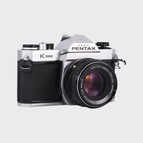 Pentax K1000 35mm SLR film camera with 55mm f2 lens