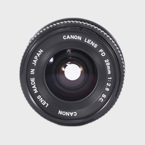 avec boîte Canon FD 28mm f2.8 objectif