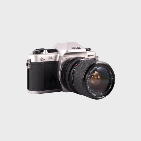 Braun SR2000 PK 35mm SLR film camera with 28-70mm zoom lens