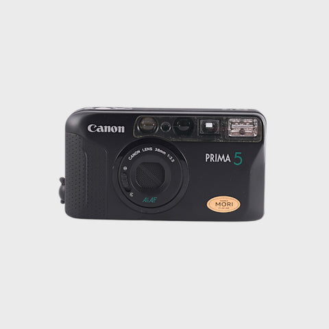 Canon Prima 5 35mm point & shoot film camera with 38mm f3.5 lens