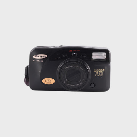 Samsung Slim Zoom 1150 Panorama 35mm Point & Shoot film camera with 38-115mm macro zoom lens