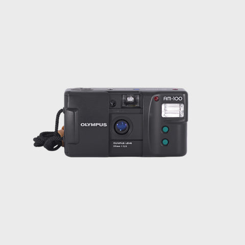 Olympus AM-100 35mm Point & Shoot Film Camera with 35mm f3.5 Lens