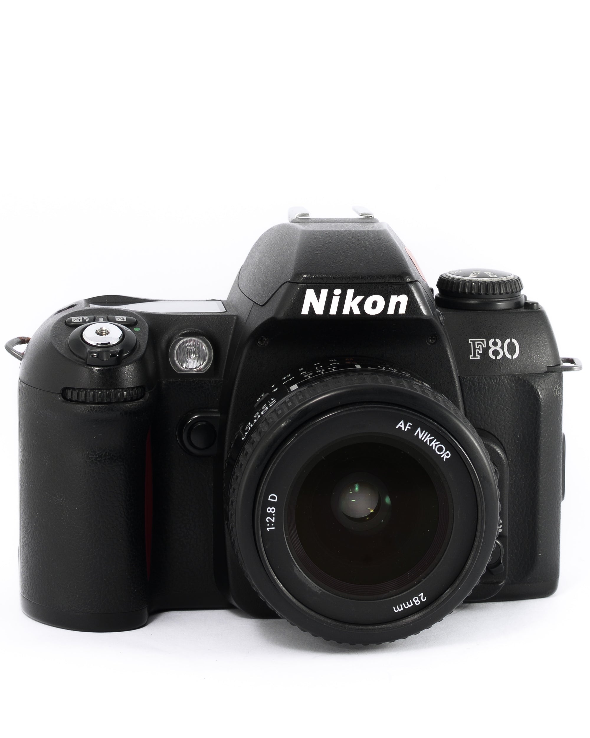 Nikon F80 35mm SLR film camera with 28mm f2.8 lens