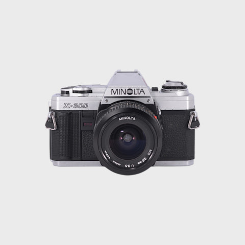 Minolta X-300 35mm SLR Film Camera with 28mm f3.5 Lens
