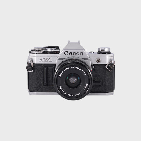 Canon AE-1 Reflex 35mm argentique avec 35mm f2.8 objectif
