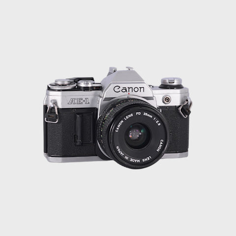 Canon AE-1 Reflex 35mm argentique avec 35mm f2.8 objectif