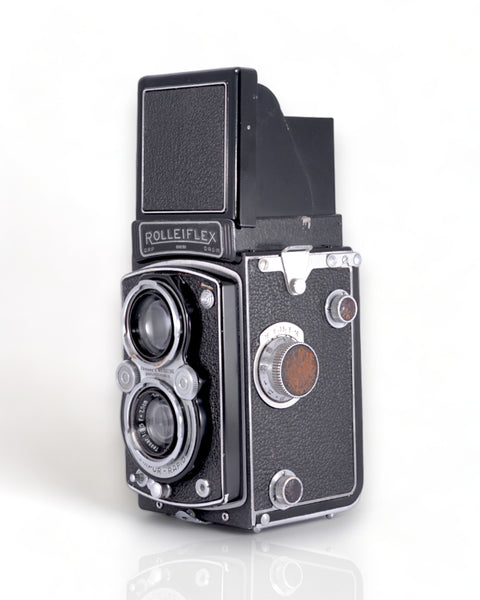 Appareil photo TLR moyen format Rolleiflex Automat Model 3 avec 75mm f3.5 objectif