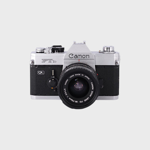 Canon FTb QL 35mm SLR film camera with 35-70mm f3.5-4.5 lens