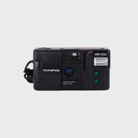 Olympus AM-100 35mm Point & Shoot Film Camera with 35mm f3.5 Lens