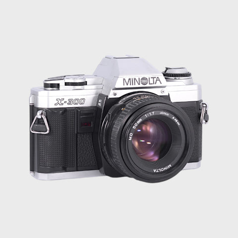 Minolta X-300 Reflex 35mm argentique avec objectif 50mm f1.7