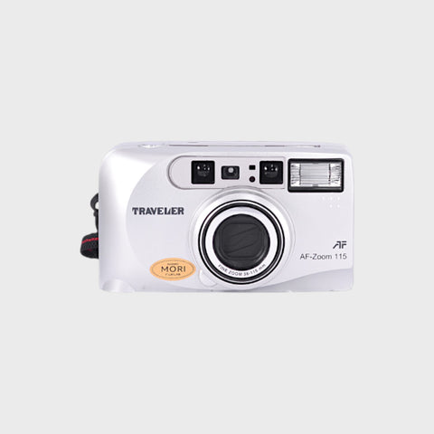 Traveler AF-Zoom 115 35mm point and shoot film camera with 38-115mm zoom lens