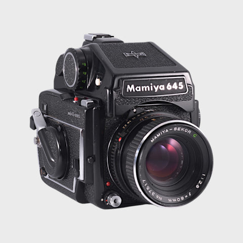 Mamiya M645J Medium Format film camera with 80mm f2.8 lens