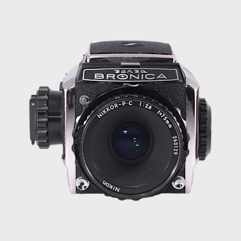 Zenza Bronica S2A Medium Format film camera with 75mm f2.8 lens