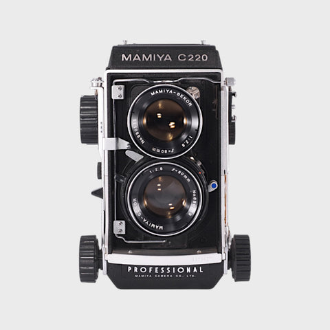 Mamiya C220 appareil photo TLR moyen format avec 80mm f2.8 objectif