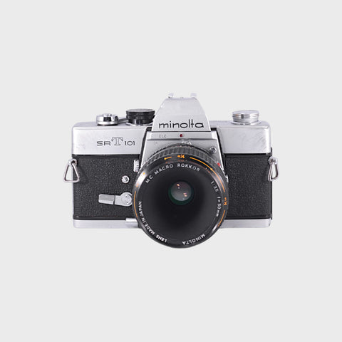Minolta SRT 101 35mm SLR film camera with 50mm f3.5 lens
