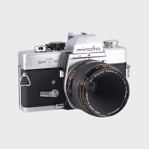 Minolta SRT 101 35mm SLR film camera with 50mm f3.5 lens