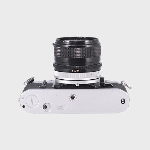 Canon AE-1 35mm SLR film camera with 35mm f3.5 lens