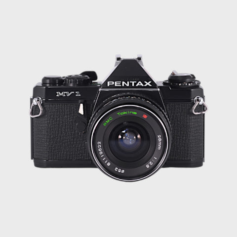 Pentax MV1 35mm SLR film camera with 28mm f2.8 lens