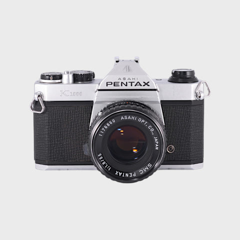 Pentax K1000 35mm SLR film camera with 55mm f1.8 lens