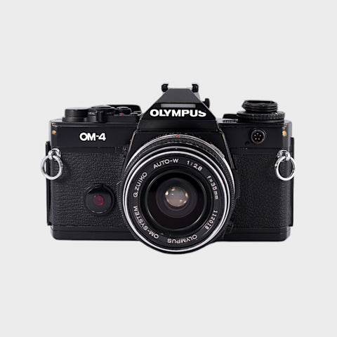 Olympus OM4 35mm SLR film camera with 35mm f2.8 lens