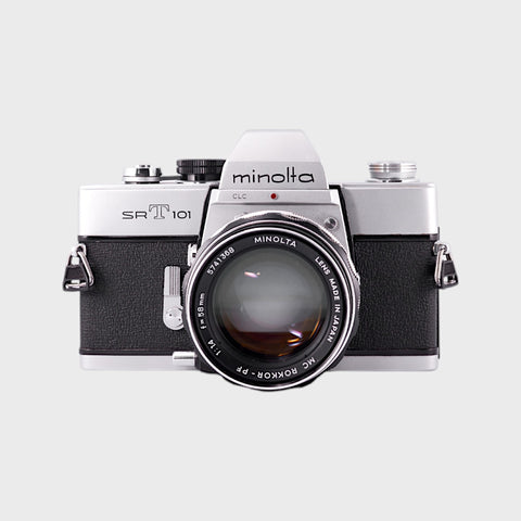 Minolta SRT 101 Reflex 35mm argentique avec 58mm f1.4 objectif