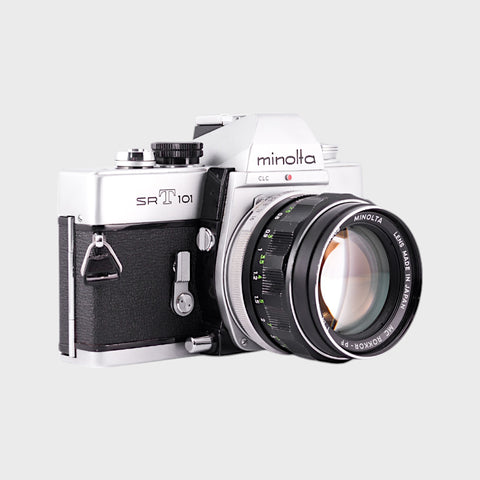 Minolta SRT 101 Reflex 35mm argentique avec 58mm f1.4 objectif