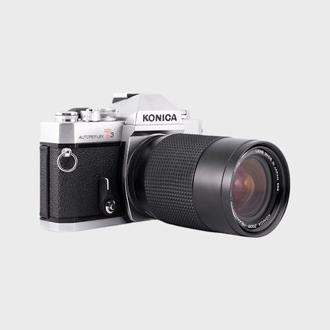 Konica Autoreflex T3 Reflex 35mm argentique avec 35-70mm f3.5 objectif