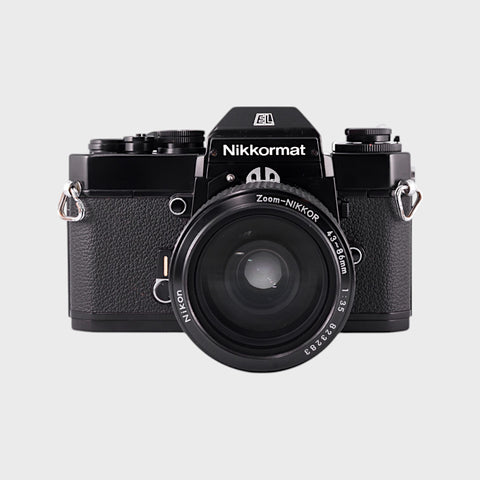 Nikon Nikkormat EL Reflex 35mm argentique avec 43-86mm f3.5 objectif